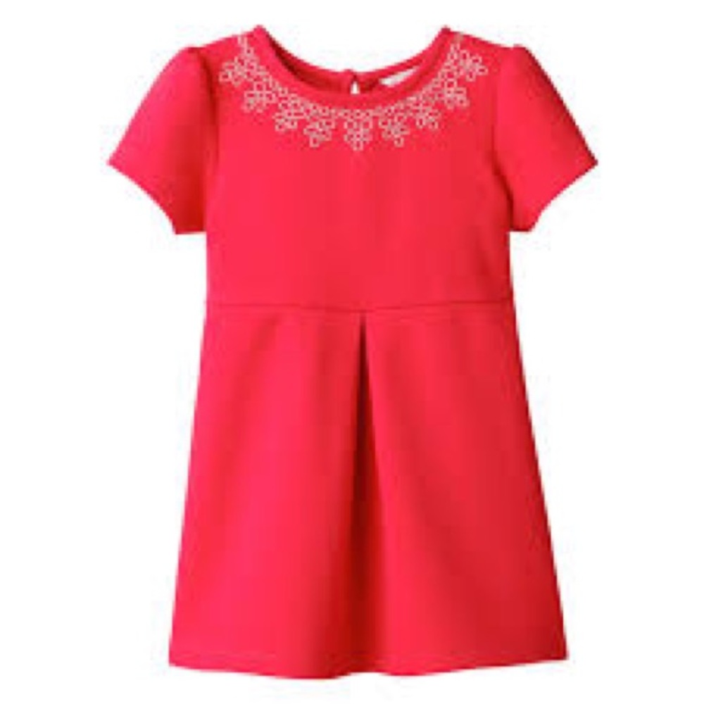 Christmas red embroidered dress - Picture 1 of 6